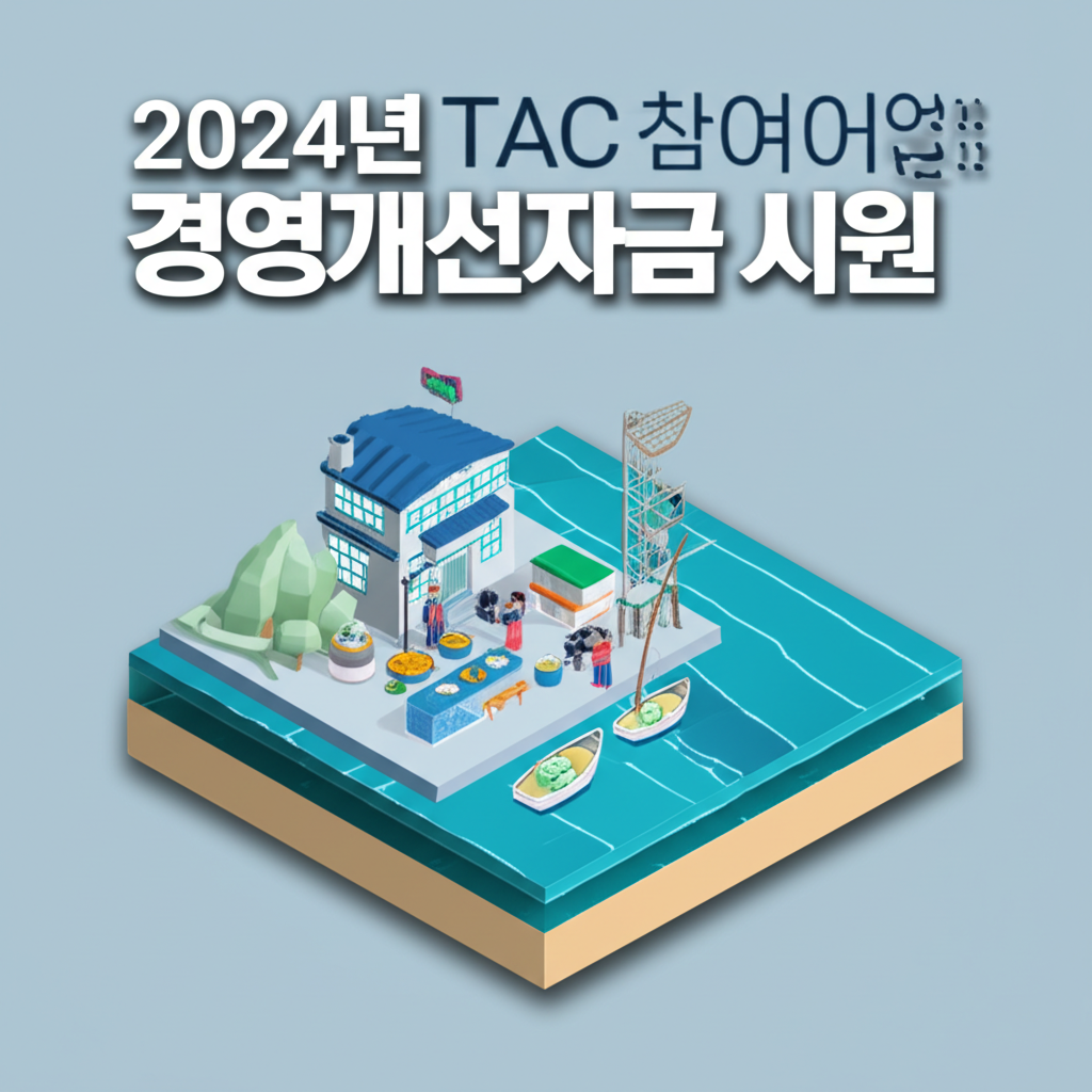 2024년 TAC 참여 어업인 경영개선자금 지원 상세 안내
