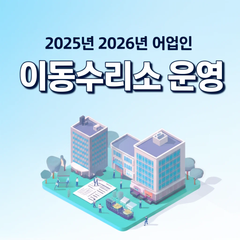 2025년 2026년 어업인 이동수리소 어업용 기자재 수리비 지원 혜택