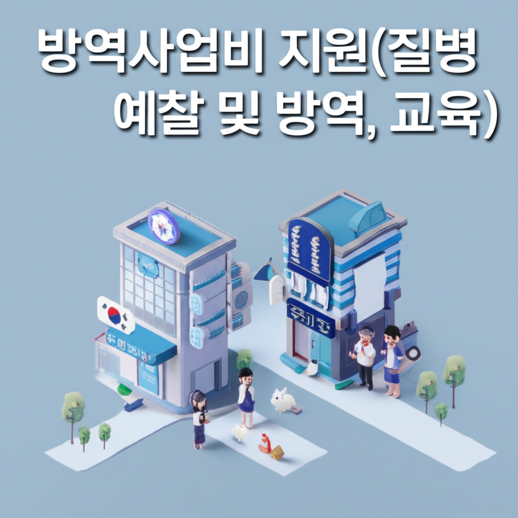 방역사업비 지원(질병 예찰 및 방역, 교육) 신청 방법 및 혜택 총정리