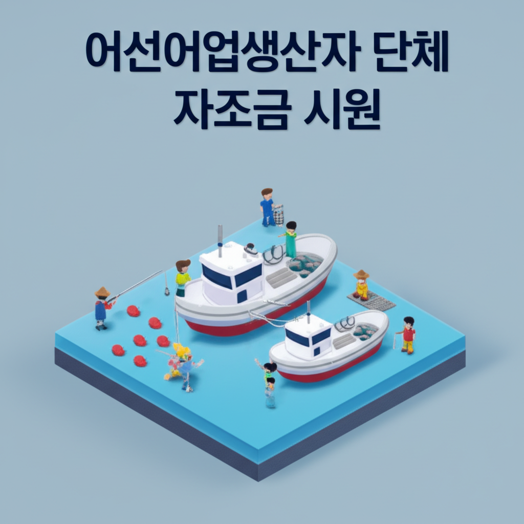 어선어업생산자 단체 자조금 지원 신청 방법 및 혜택 총정리